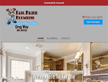 Tablet Screenshot of fairpriceplumbing.net